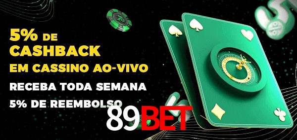 Promoções do cassino ao Vivo 89BET